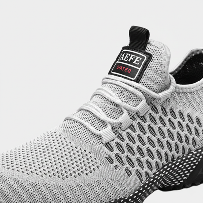 Zapatillas Running Hombre Malla Transpirable Cordones Suela Tacos