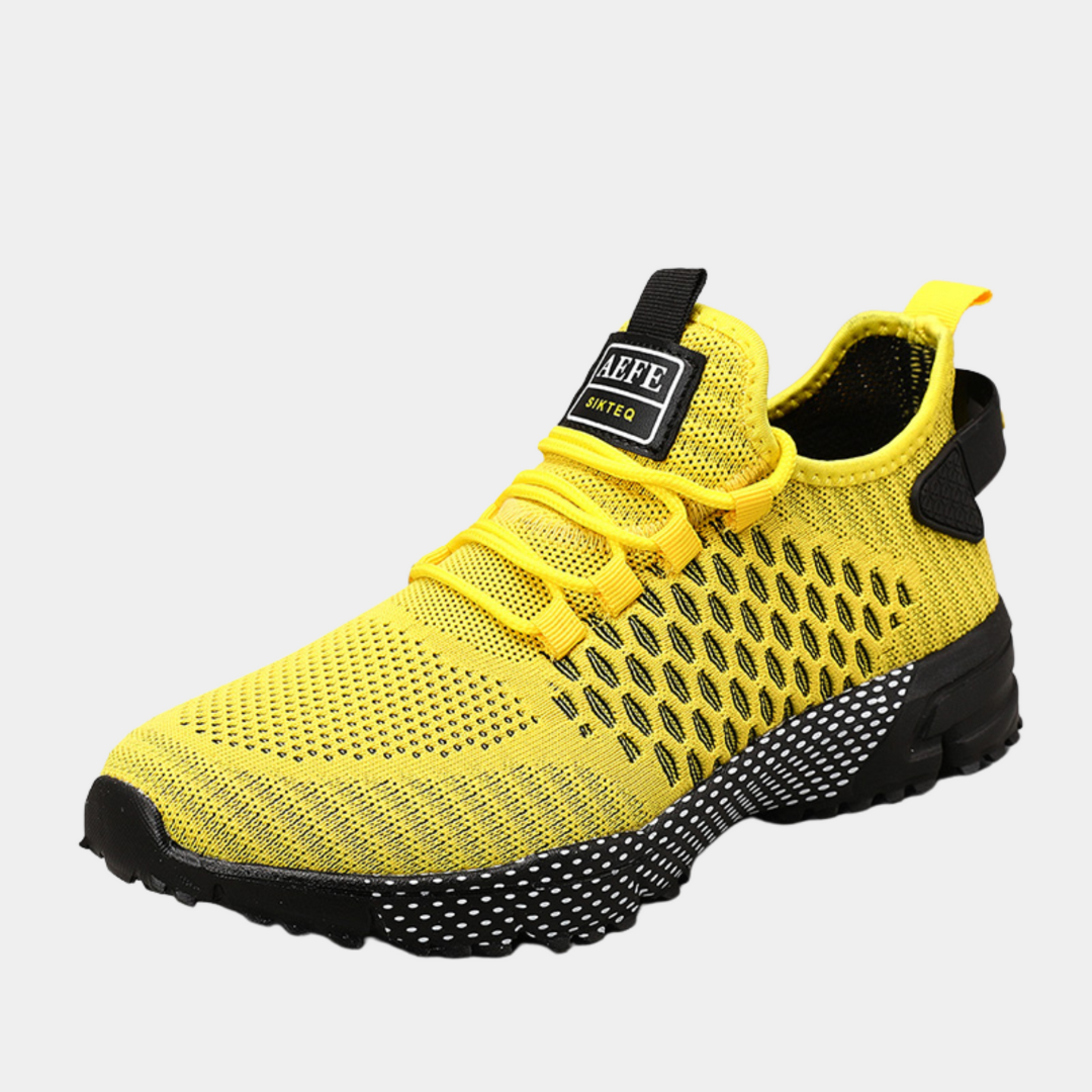 Zapatillas Running Hombre Malla Transpirable Cordones Suela Tacos - Mavetta