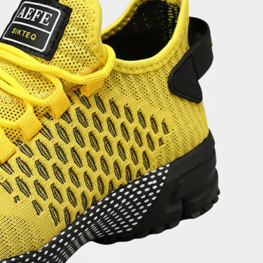 Zapatillas Running Hombre Malla Transpirable Cordones Suela Tacos