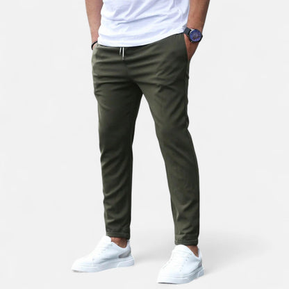 Pantalones Hombre Elastico Confort Ajuste Moderno