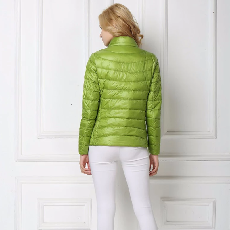 Chaqueta Ligera Mujer de Plumón Estilo Urbano