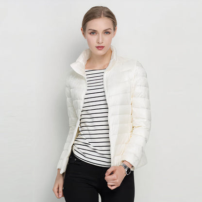 Chaqueta Ligera Mujer de Plumón Estilo Urbano