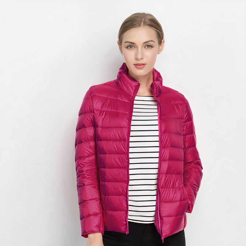 Chaqueta Ligera Mujer de Plumón Estilo Urbano