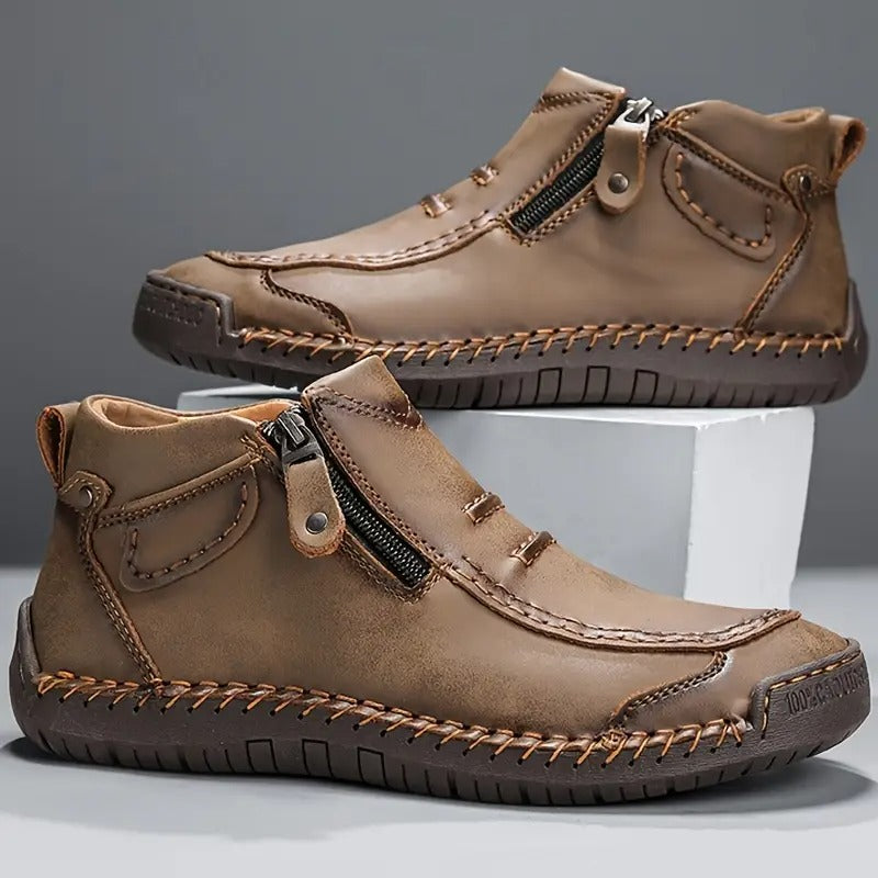 Zapatos hombre ergonómicos cómodos con cremallera calzado casual