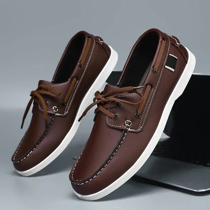 Mocasines Hombre de Lona Suela de Goma Estilo Slip-On