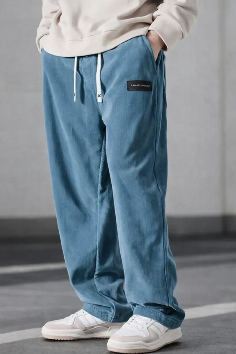 Pantalones Hombre de Pana Ajuste ComfortFit