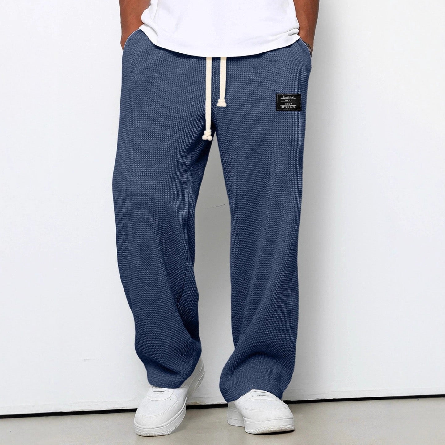 Pantalones Hombre Anchos Comfortfit Elasticos