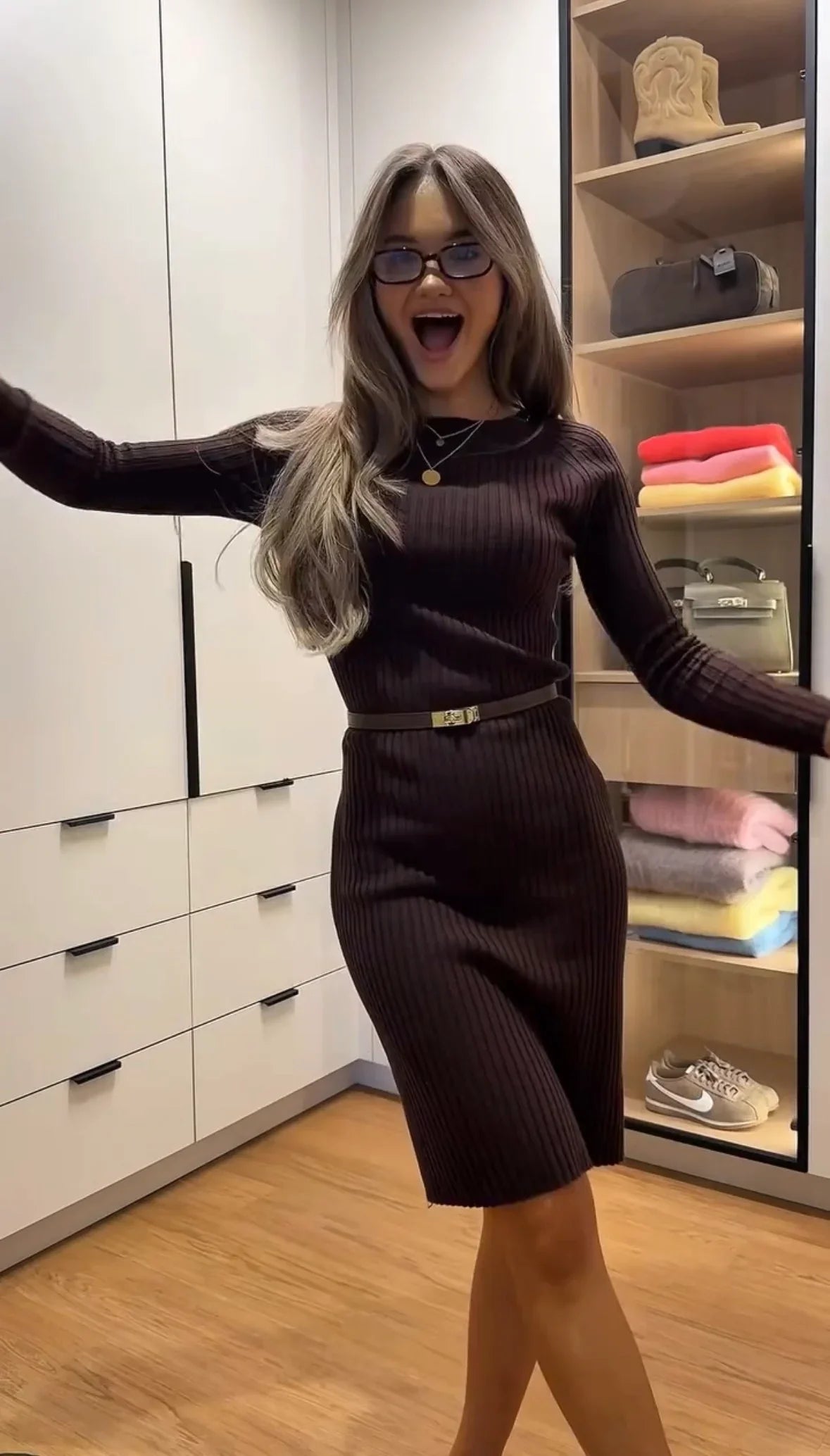 Vestido Midi Mujer Ajustado