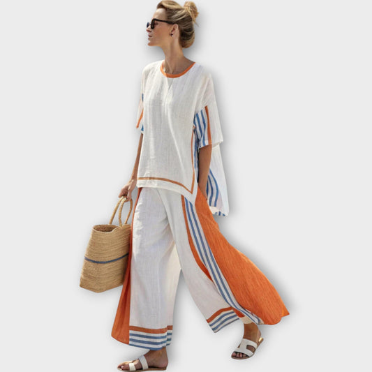 Conjunto Veraniego Mujer de Algodón Pantalón Ancho - Mavetta