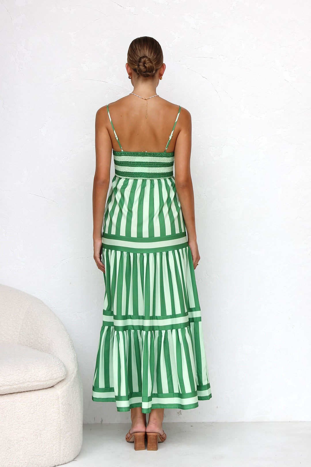 Vestido Verano Mujer Ligero Tirantes Finos Estampado Rayas