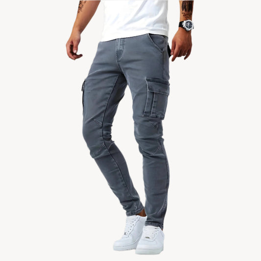 Pantalón cargo hombre algodón elástico corte cómodo urbano - Mavetta