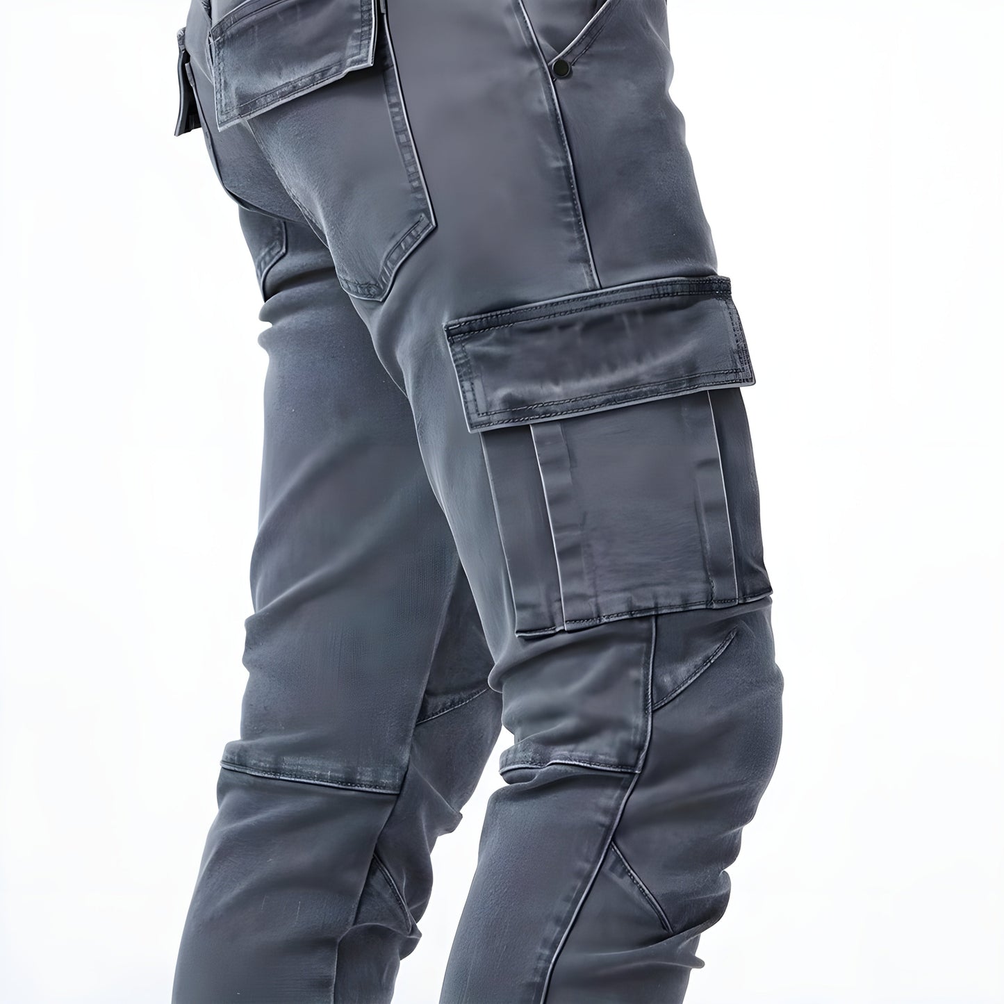 Pantalón cargo hombre algodón elástico corte cómodo urbano