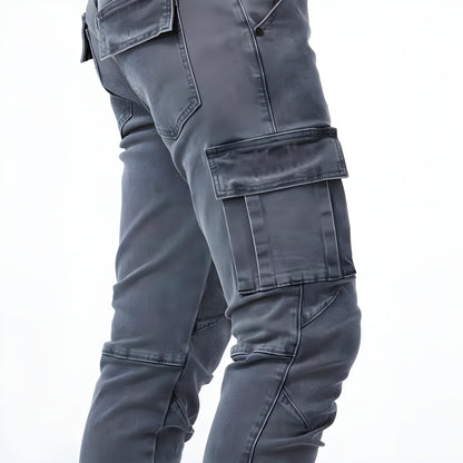 Pantalón cargo hombre algodón elástico corte cómodo urbano
