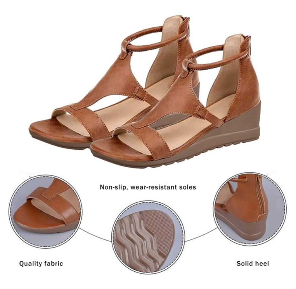 Sandalias Ortopédicas Mujer Comodas Ajuste Seguro