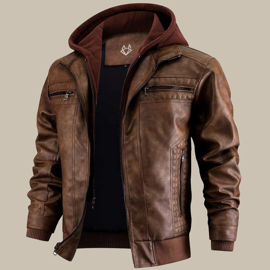 Chaqueta hombre de tejido cálido y corte confortable