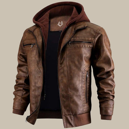 Chaqueta hombre de tejido cálido y corte confortable