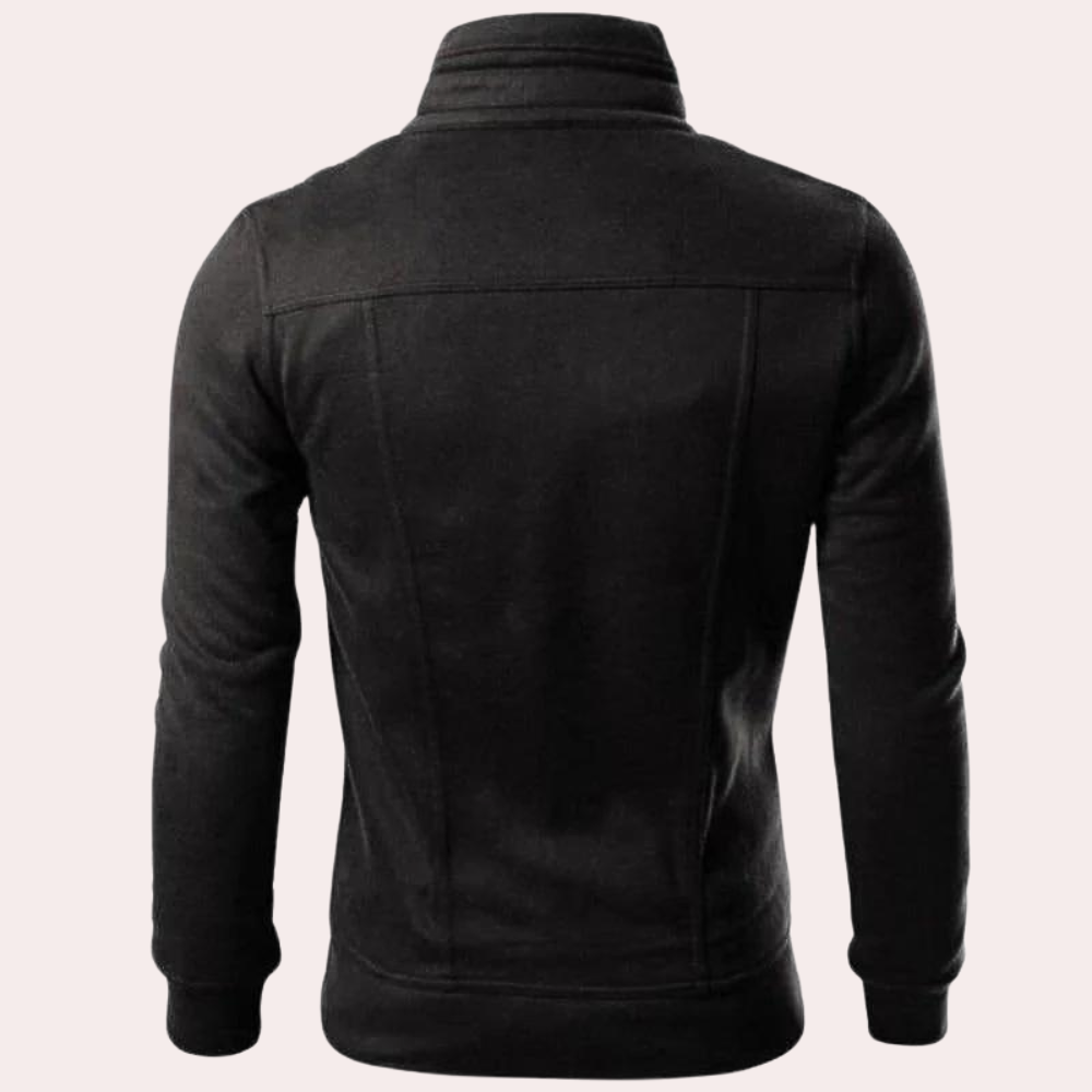 Chaqueta Hombre con Cremallera Cuello Alto