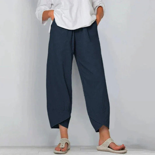 Pantalón Hombre de Lino y Algodón Cintura Elástica - Mavetta