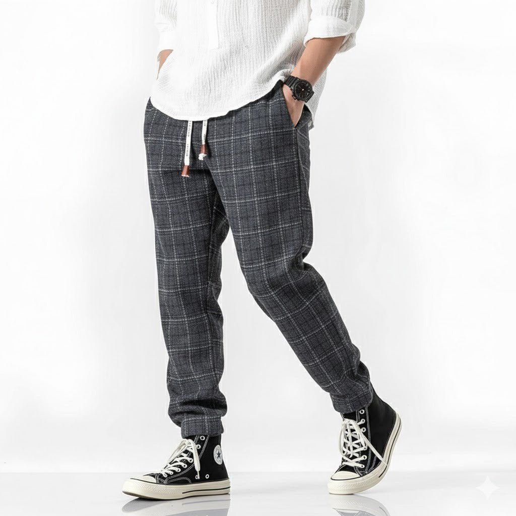 Pantalones Hombre de Algodón Cómodos Ajuste Regular