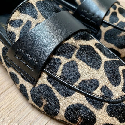 Mocasines Mujer Animal Print con Tira Ajustable