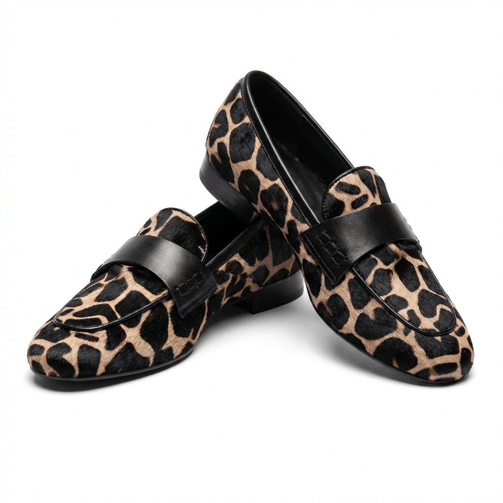 Mocasines Mujer Animal Print con Tira Ajustable - Mavetta