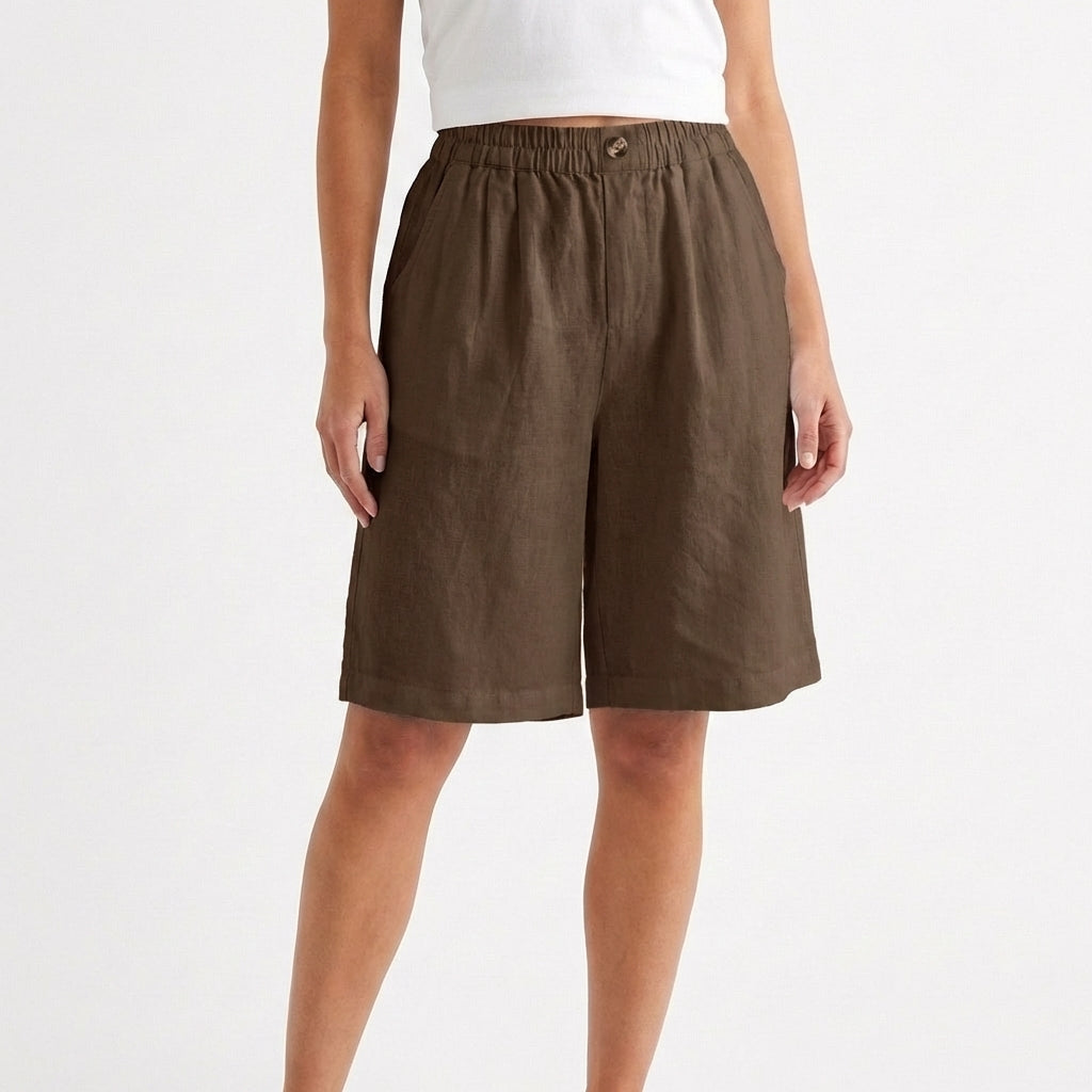 Short Mujer Casual Corte Ancho