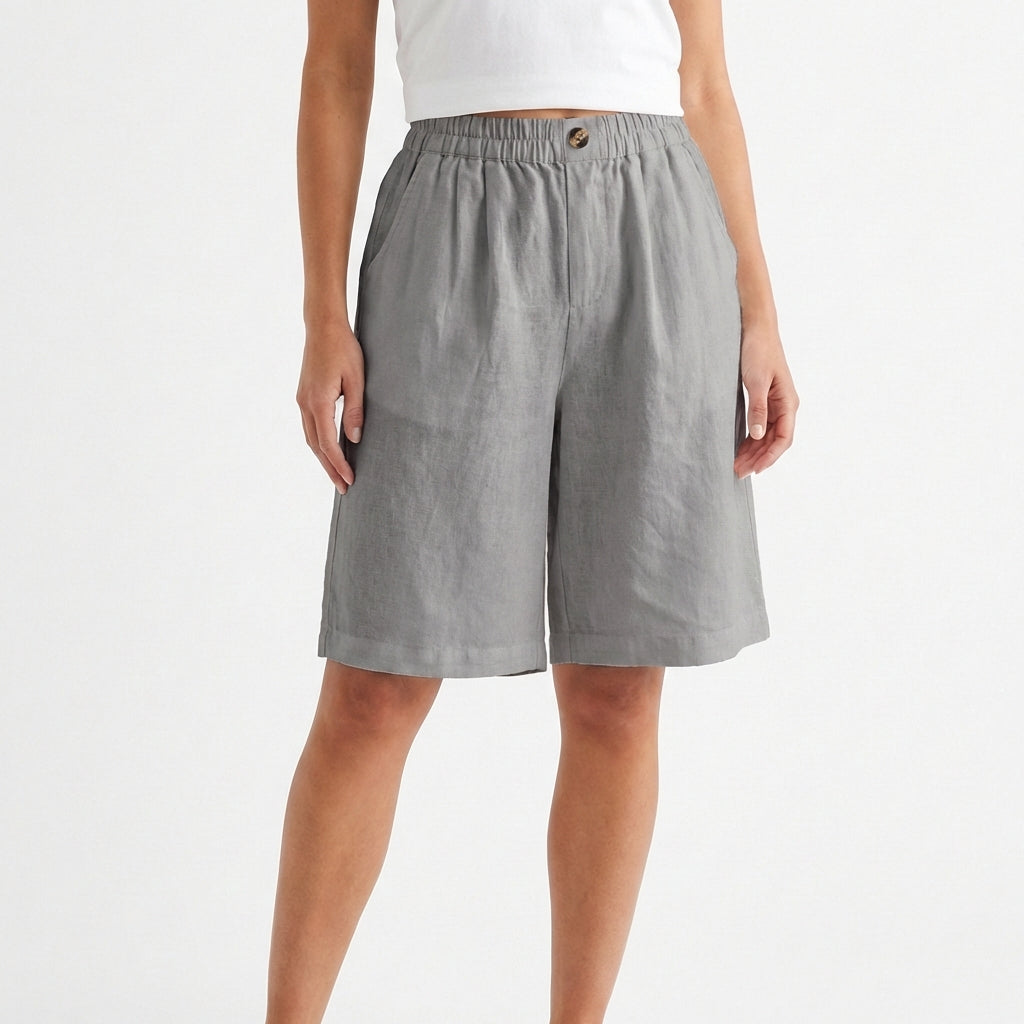 Short Mujer Casual Corte Ancho