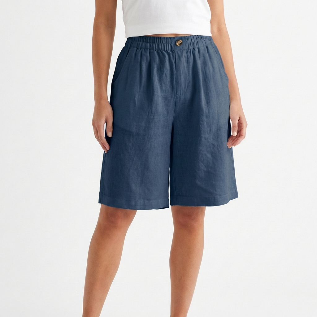 Short Mujer Casual Corte Ancho