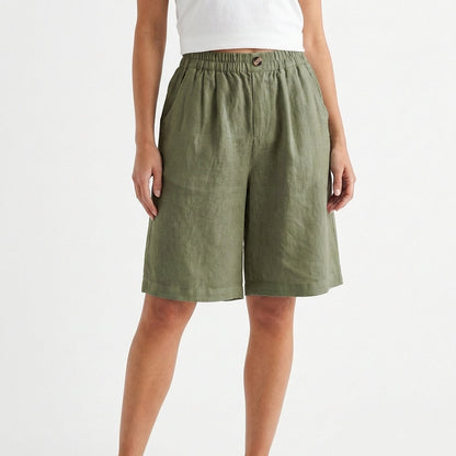 Short Mujer Casual Corte Ancho
