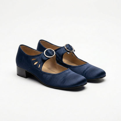 Zapatos Mary Jane Mujer con Hebilla Tacón Bajo