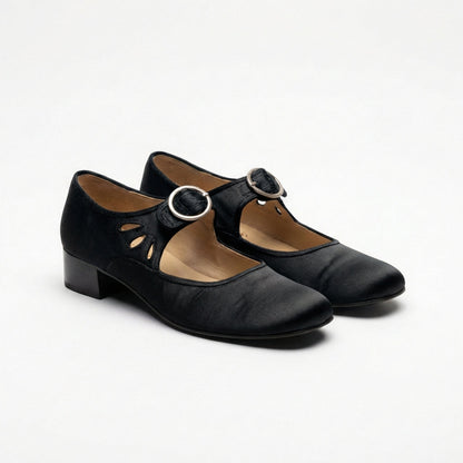 Zapatos Mary Jane Mujer con Hebilla Tacón Bajo