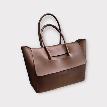 Bolso Tote Mujer de Mano Solapa Asa Doble Estructurado - Mavetta