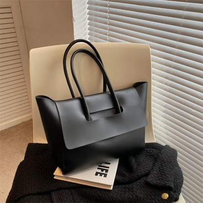 Bolso Tote Mujer de Mano Solapa Asa Doble Estructurado