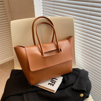 Bolso Tote Mujer de Mano Solapa Asa Doble Estructurado