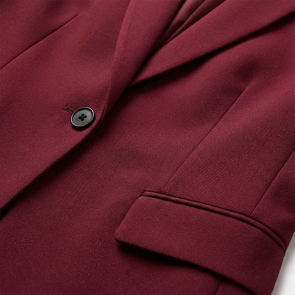 Blazer Mujer con Cierre de Un Botón Corte Slim Fit Ejecutivo