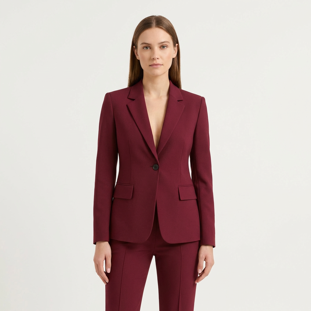 Blazer Mujer con Cierre de Un Botón Corte Slim Fit Ejecutivo - Mavetta