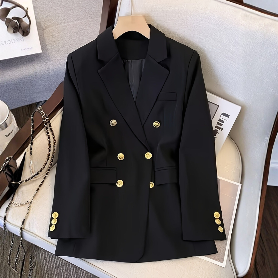 Blazer Mujer Doble Botonadura Corte Clasico