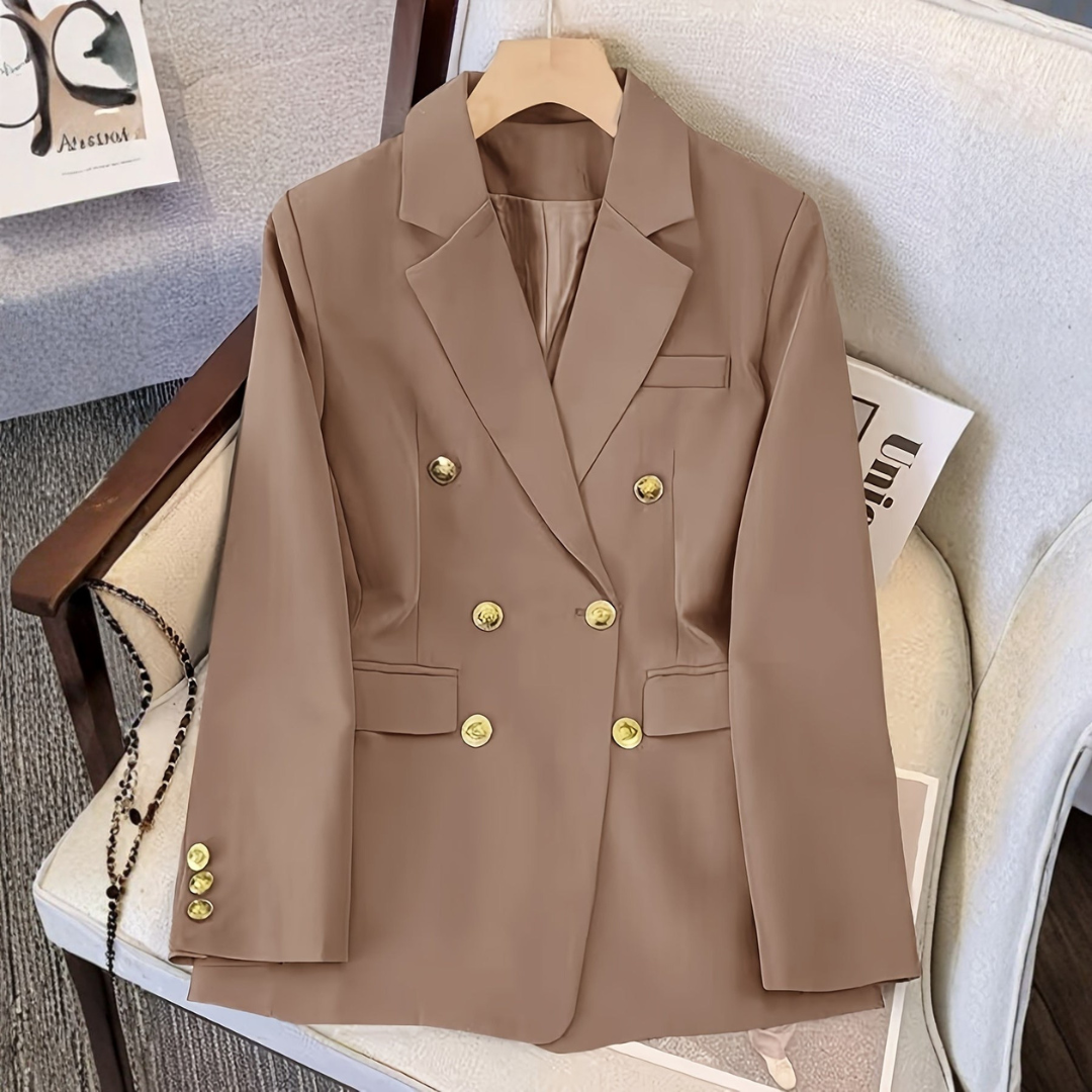 Blazer Mujer Doble Botonadura Corte Clasico - Mavetta