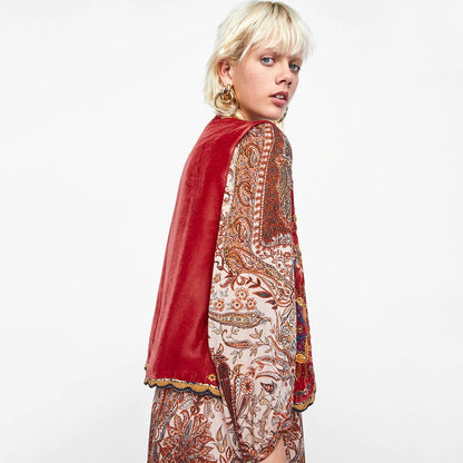 Isabel | Chaleco Floral Bohemio Abierto para Mujer Verano 5