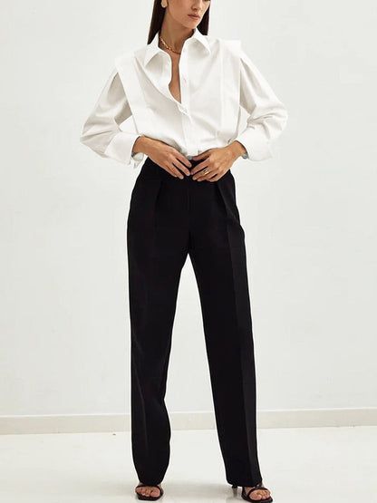 Blusa Mujer Manga Larga Ajuste Elegante