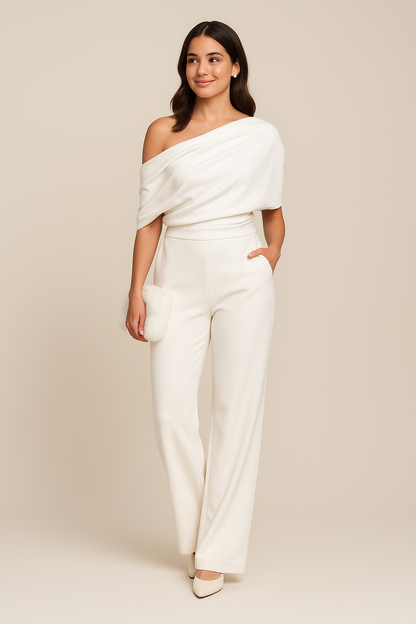 Mono Mujer Asimétrico Elegante Primavera Ajuste Slim - Mavetta