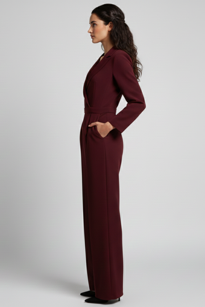 Mono Fiesta Mujer Pierna Ancha Frente Cruzado Elegante