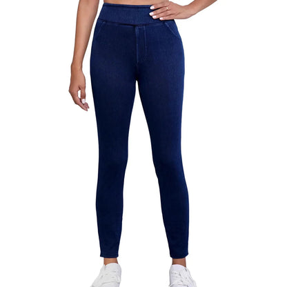 Pantalones Mujer de Tiro Alto y Tejido Elástico - Mavetta
