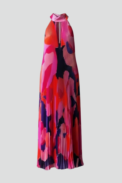 Vestido Largo Mujer Verano Falda Plisada Fluida