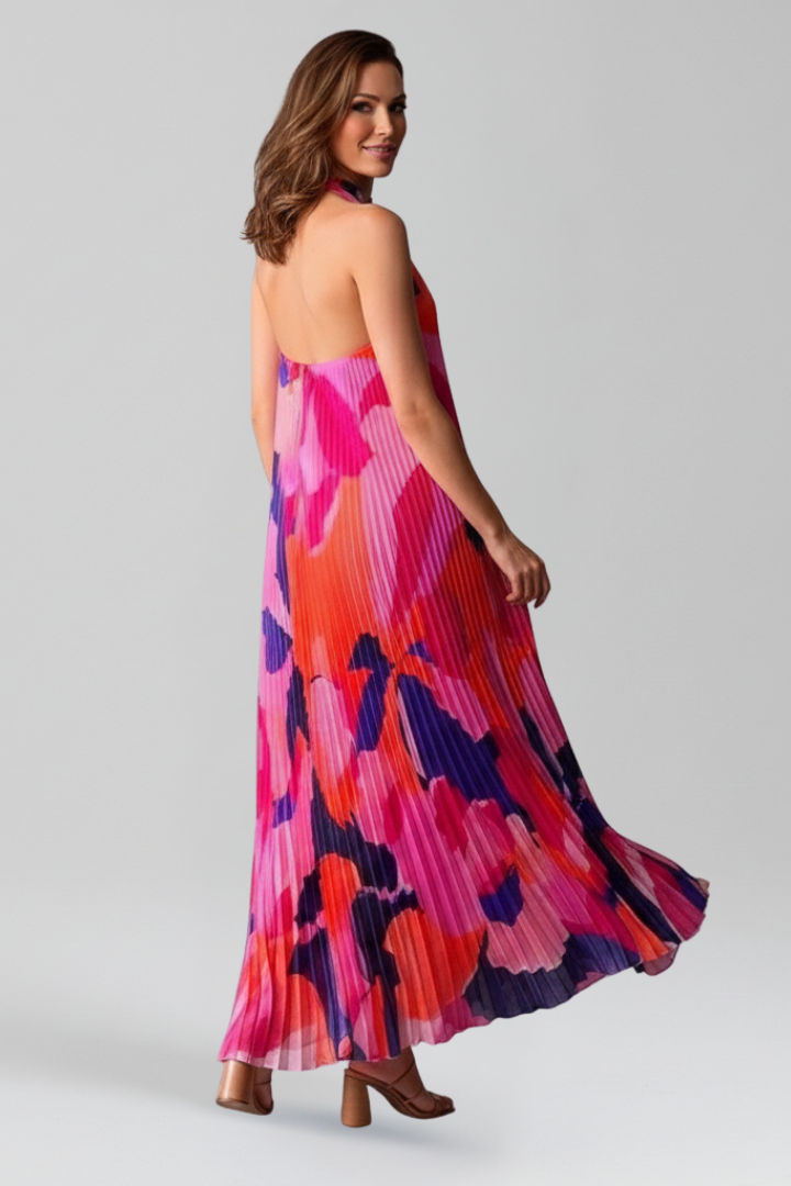 Vestido Largo Mujer Verano Falda Plisada Fluida