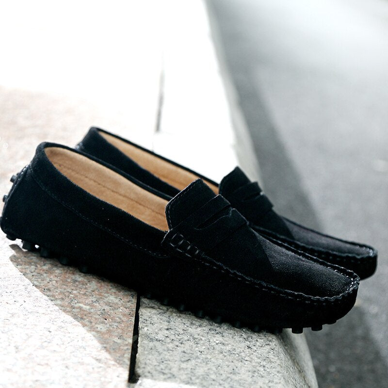 Mocasines Hombre Casual de Piel Ajuste Confortable