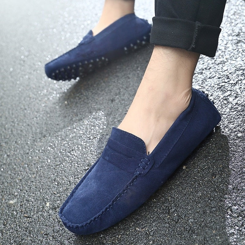 Mocasines Hombre Casual de Piel Ajuste Confortable