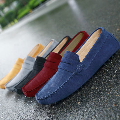 Mocasines Hombre Casual de Piel Ajuste Confortable
