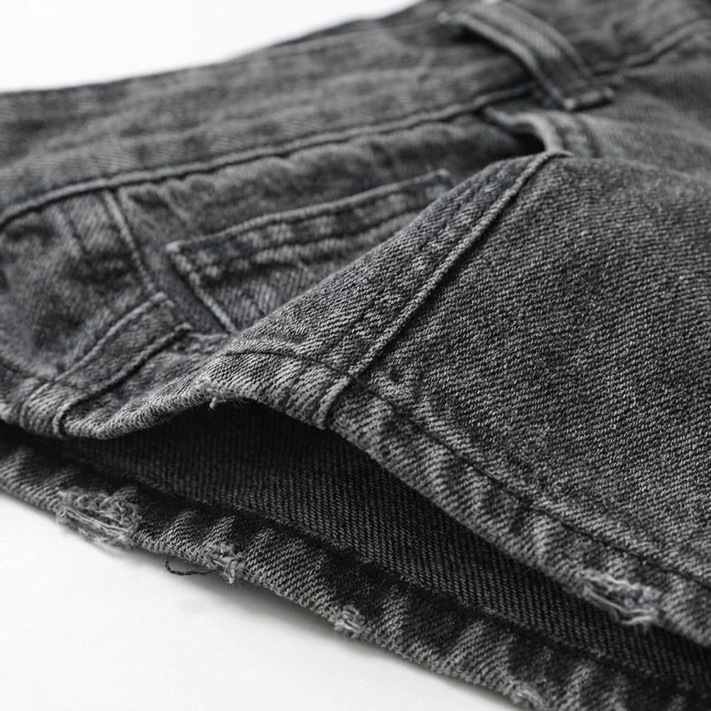 Pantalones Vaqueros Hombre Anchos Holgados Estilo Streetwear
