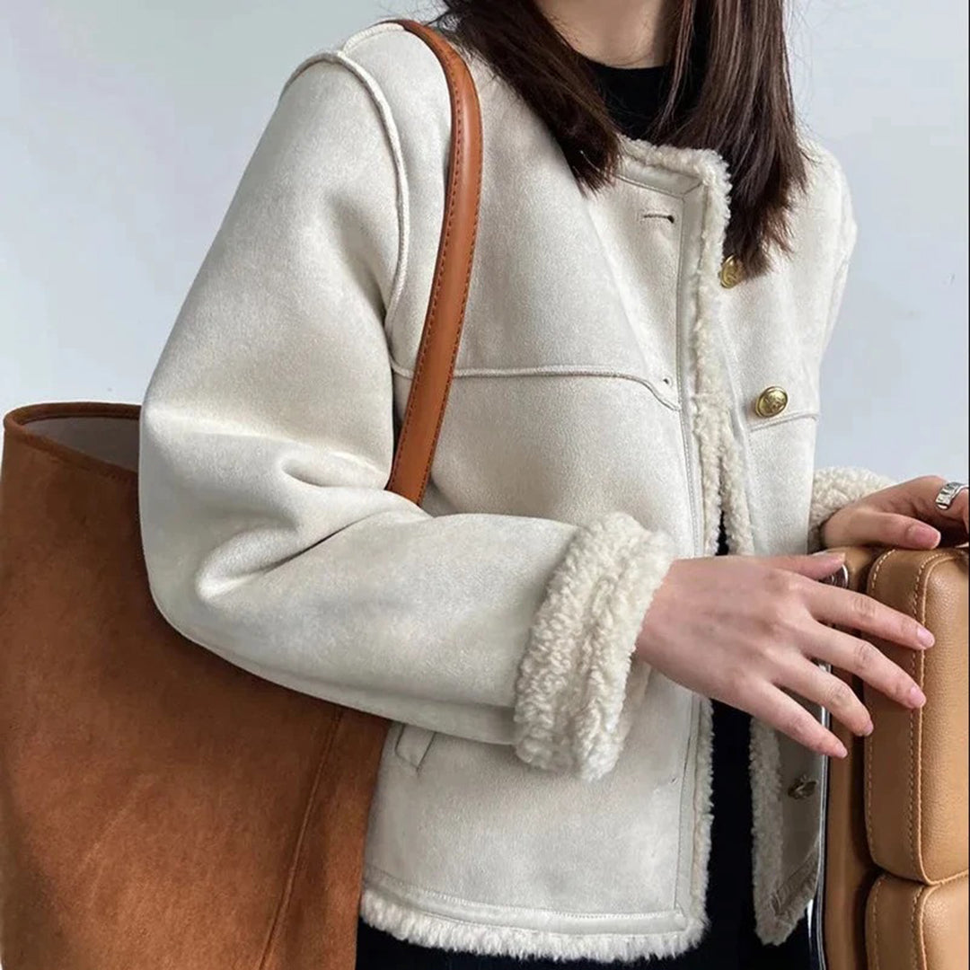 Chaqueta Mujer Estilo Casual Ajuste Regular
